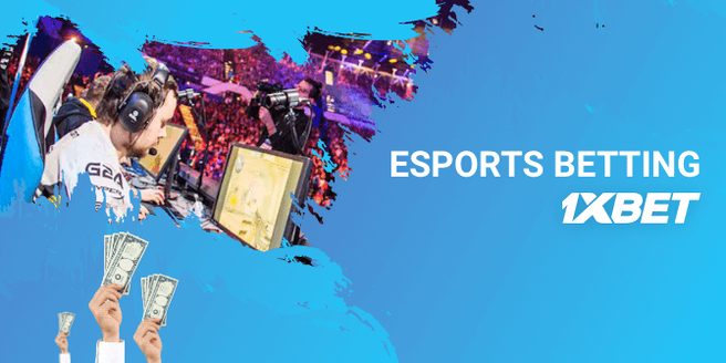 eSports betting section at 1xBet