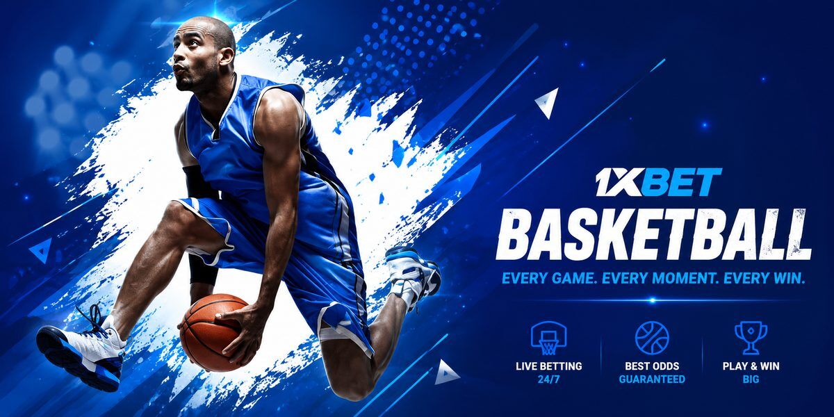 Place online bets at basketball with 1xbet bookie