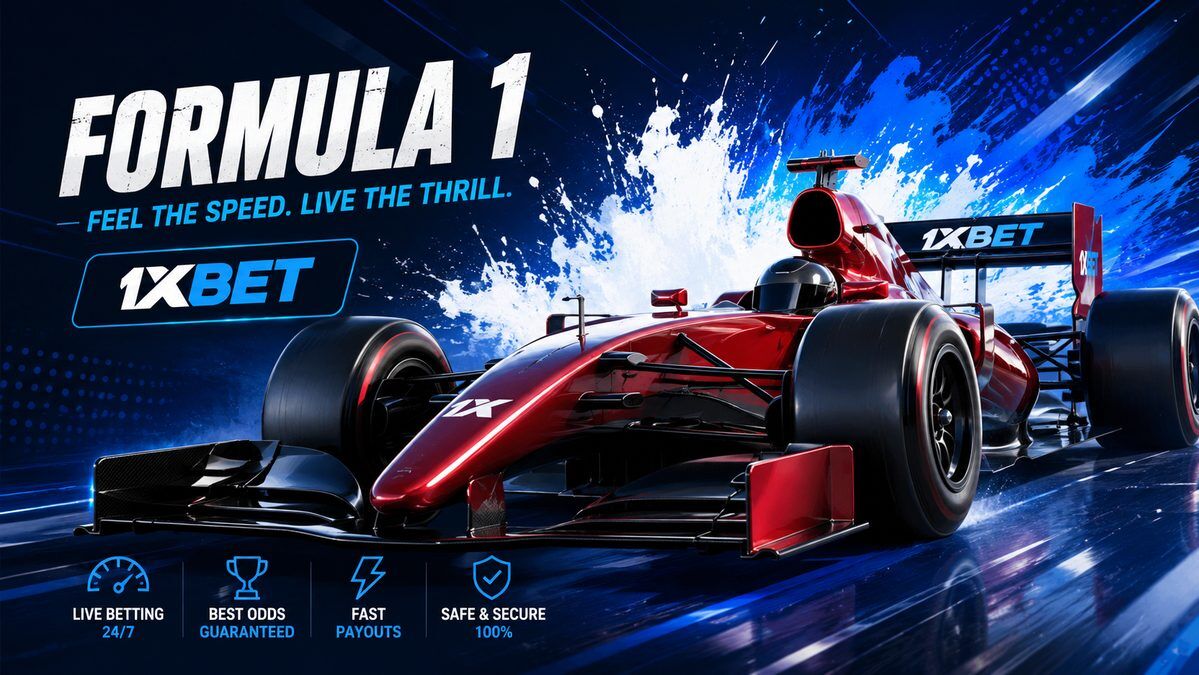 Place online bets at Formula 1 with 1xBet